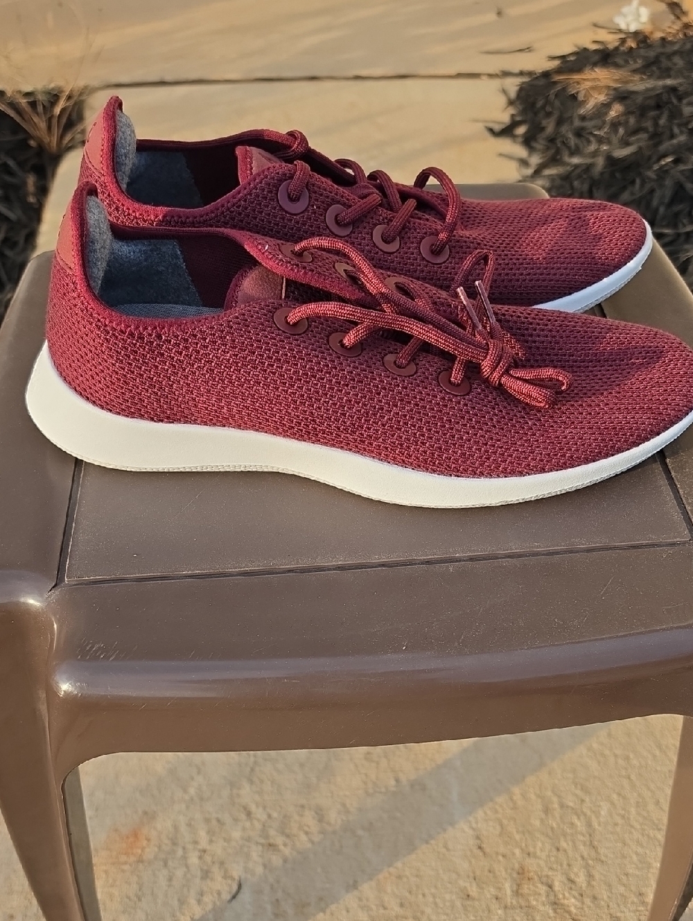 Allbirds Mens Tree Runner Sneakers Shoe Botanical Red Size 12 Like New